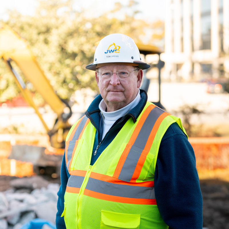 Tom Gregg portrait representing JWC construction leadership